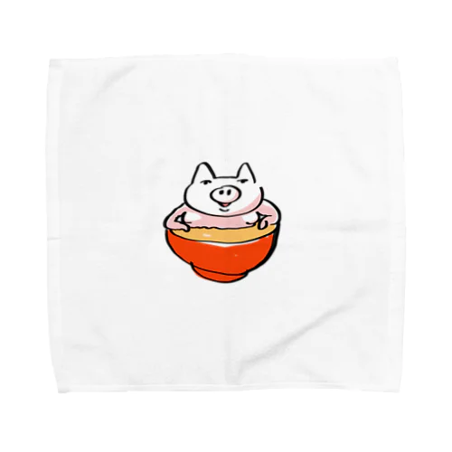 ブタのジル Towel Handkerchief