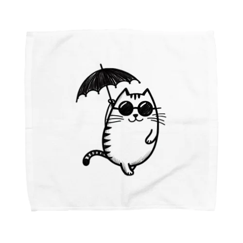 最強ぬこさんの猫グッズ Towel Handkerchief