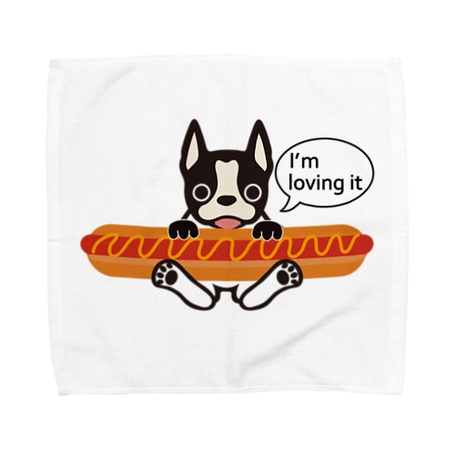 ホットドッグテリア Towel Handkerchief