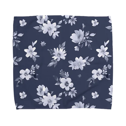 月夜に咲く ― 静謐なフローラルノート Towel Handkerchief