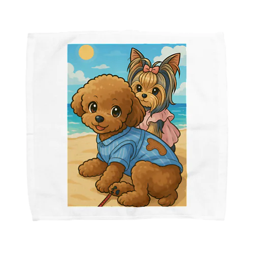 マロンとショコラの休日リゾート Towel Handkerchief
