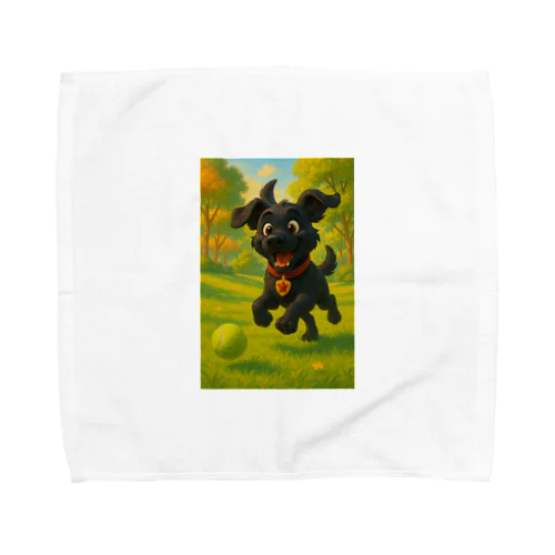 黒ラブのグランディー Towel Handkerchief