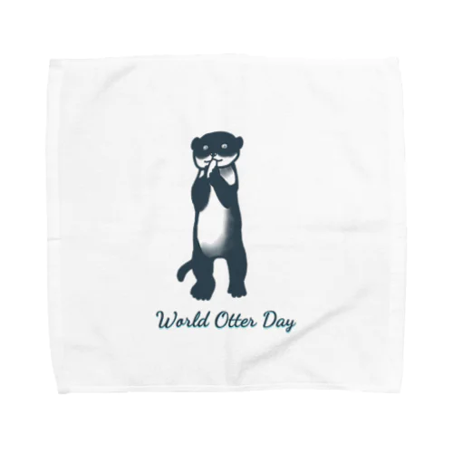 World Otter Day Towel Handkerchief