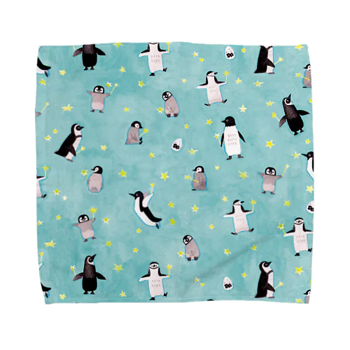 星ステッキとペンギン Towel Handkerchief