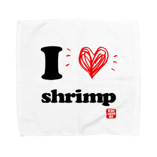 アイラブシュリンプ Towel Handkerchief