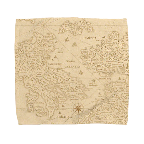 古地図 Towel Handkerchief