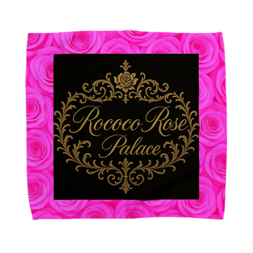 ショッキングピンク💖ロココローズパレス🌹✨️ Towel Handkerchief
