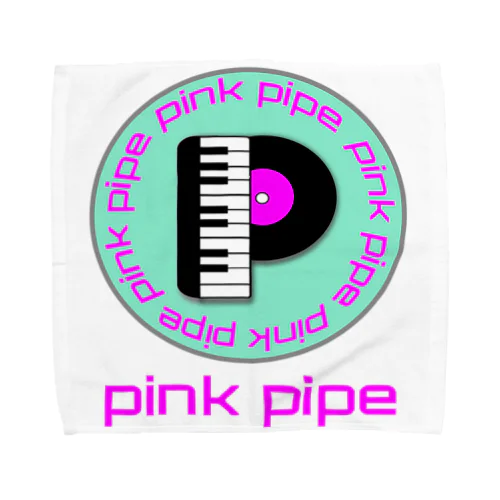 PinkPipeオリジナルグッズ ピアノレコード Towel Handkerchief