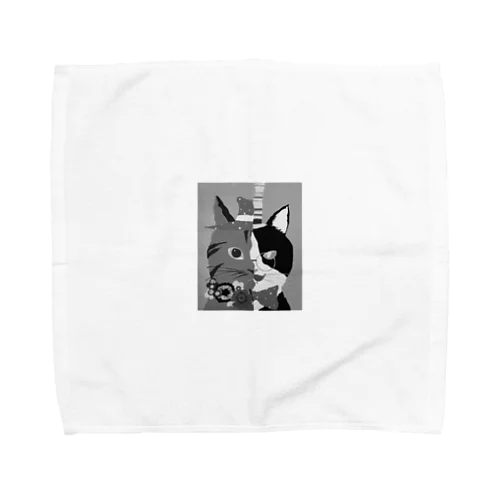 アシメニャン黒 Towel Handkerchief