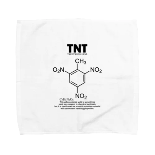 TNT(トリニトロトルエン：火薬・爆薬・爆発物)：化学：化学構造・分子式 タオルハンカチ