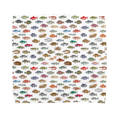 FISH_FB_DOT_1 Towel Handkerchief