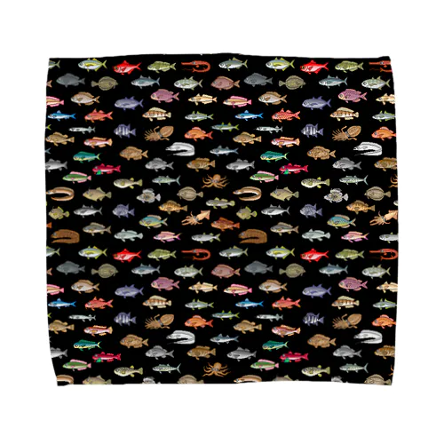 FISH_FB_DOT_1K Towel Handkerchief