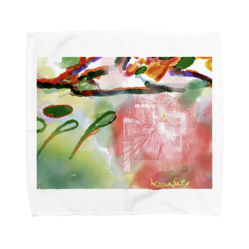 Flowers in OZE Towel Handkerchief