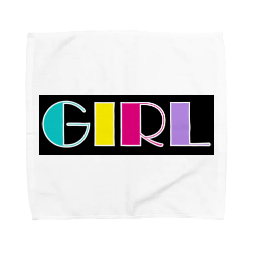 レトロカラフル　GIRL Towel Handkerchief