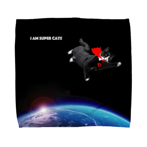 super cat Towel Handkerchief