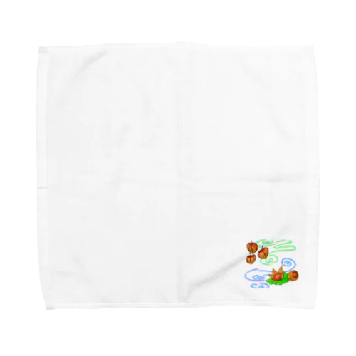 ホオズキ 水紋（和柄）その2 Towel Handkerchief