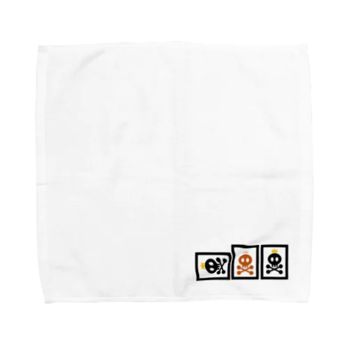 へらドクロ(赤入り) Towel Handkerchief