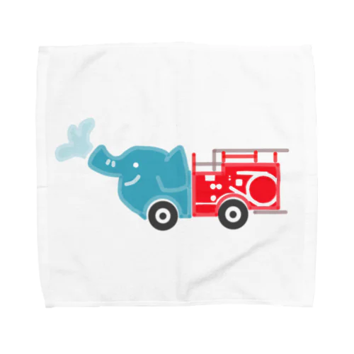 ゾウの消防車 Towel Handkerchief