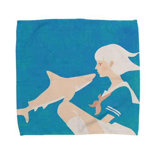 彼女はサメが好き＼Pick upしてもらった！／ Towel Handkerchief