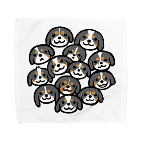 キャバリアちびっこトライカラー Towel Handkerchief