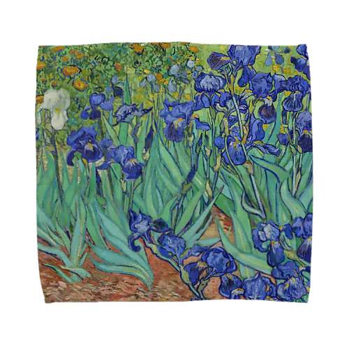 ゴッホ / アイリス / 1889 / Irises Vincent van Gogh Towel Handkerchief