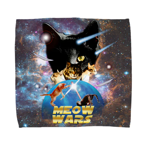 meow wars Towel Handkerchief