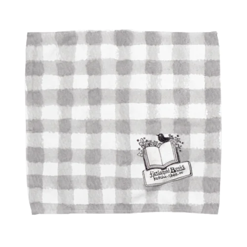 架空の本ロゴ チェック Towel Handkerchief