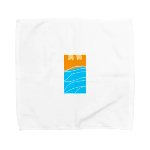 海に来た Towel Handkerchief