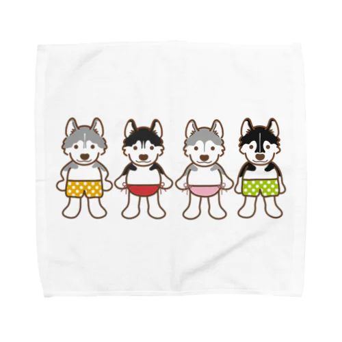 おパンツハスキー3 Towel Handkerchief