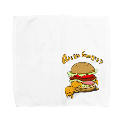 ハンバーガー食べる？ Towel Handkerchief