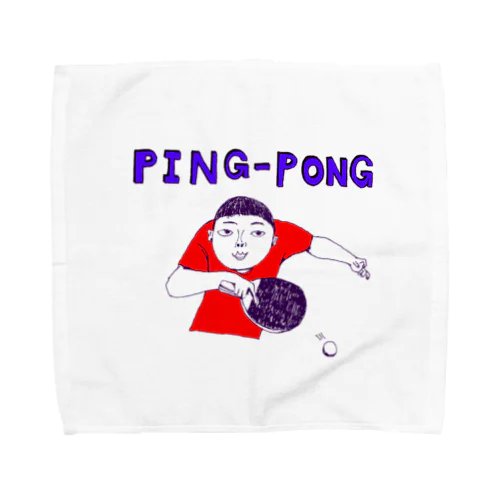 卓球好き限定デザイン「ピンポン」（Tシャツ・パーカー・グッズ・ETC） Towel Handkerchief