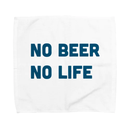 NO BEER  NO LIFE タオルハンカチ