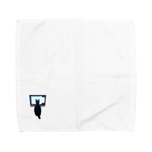 はたらく黒猫 Towel Handkerchief