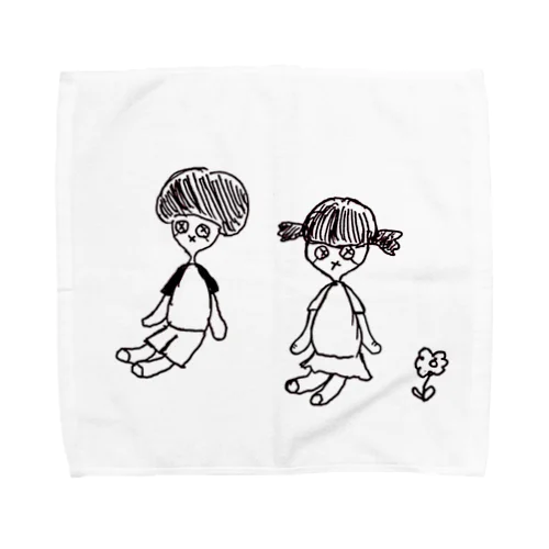 仲良しな2人 Towel Handkerchief