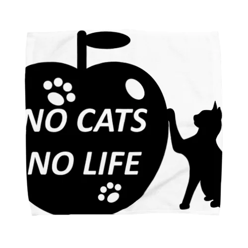 NO CATS NO LIFE Towel Handkerchief