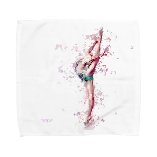新体操ガール　バタフライ　アクセサリー Towel Handkerchief