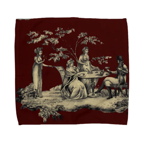 トワルドジュイ Toile de Jouy タオルハンカチ