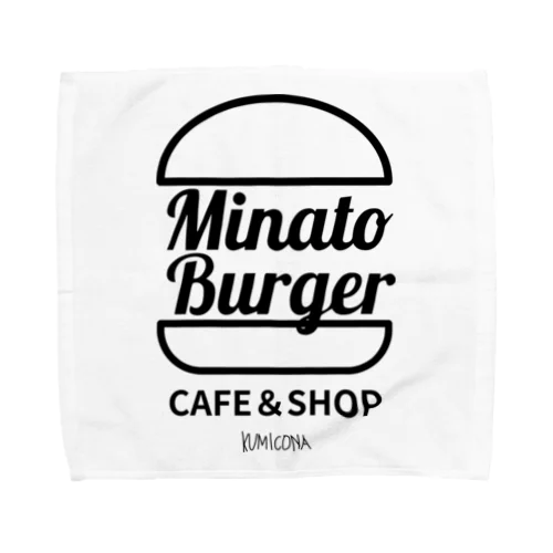 MinatoBurgerグッズ（ブラック） Towel Handkerchief