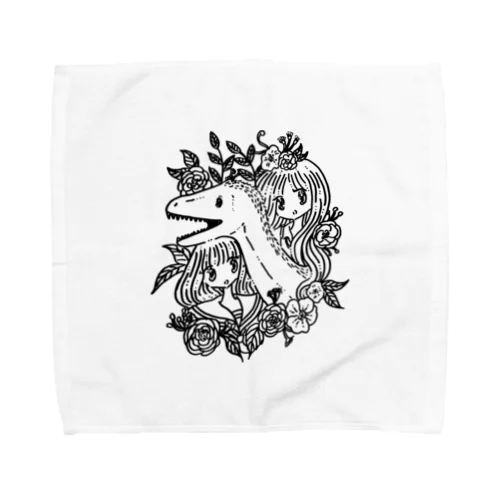 ユタラプトルガール Towel Handkerchief