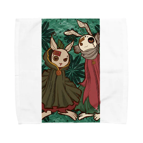 RabbitRabbits Towel Handkerchief