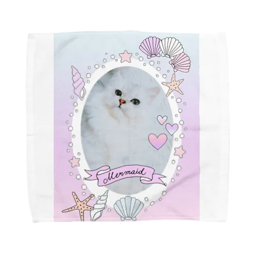 ねこのあんにんMermaid♡ Towel Handkerchief