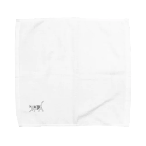 フラットデザイン 猫 Towel Handkerchief