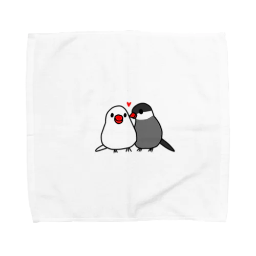 ラブ文鳥 Towel Handkerchief