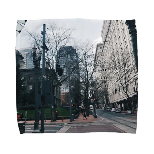 Downtown PORTLAND  Towel Handkerchief