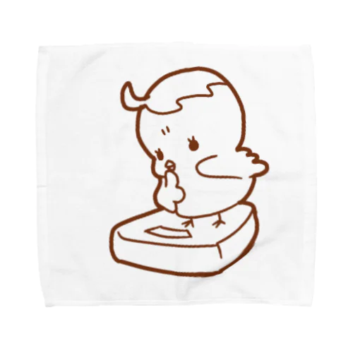 シンプルひよこのひよぴよちゃん Towel Handkerchief