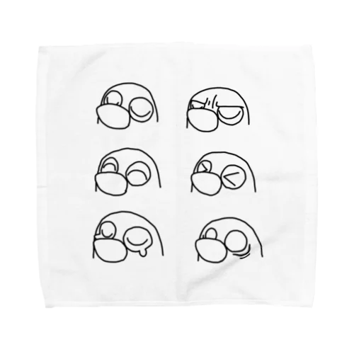 POM・顔面 色なし Towel Handkerchief