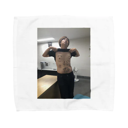 バキバキの腹筋。 Towel Handkerchief