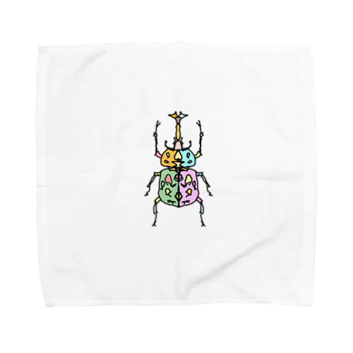 beetle(カブトムシ)　Full of vitality　(フル　オブ　バイタリティ) Towel Handkerchief