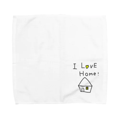 I LOVE HOME  Towel Handkerchief