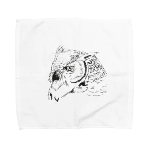 ミミズクさん Towel Handkerchief